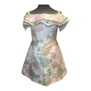 Chi Chi London Satin Dress in Cream size UK P10